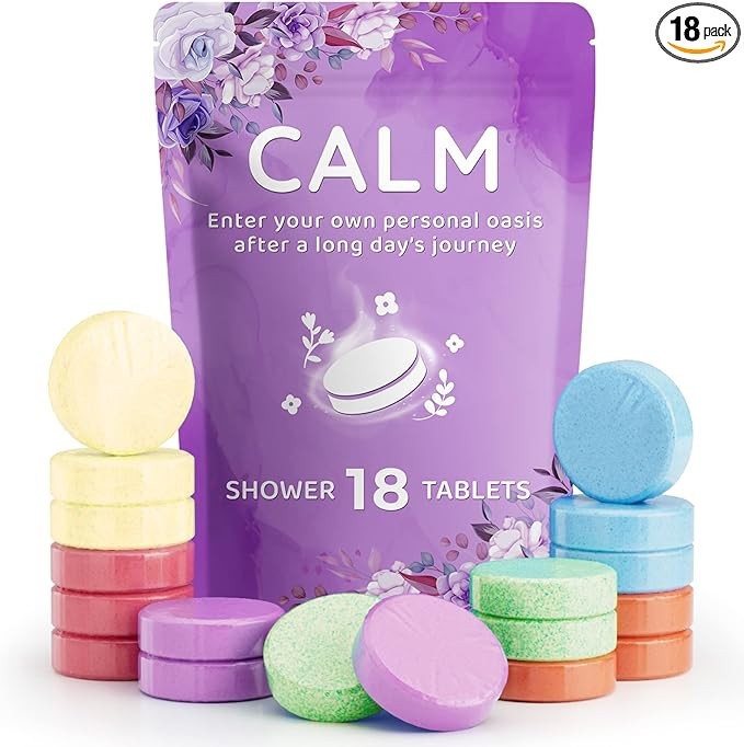 18 Pack Shower Steamers - Mother's Day, Birthday Gifts - Shower Bombs with Lavender Mint Rose Coco Ocean Grapefruit Natural Fragrance, Self Care & Relaxation Gifts for Women and Men