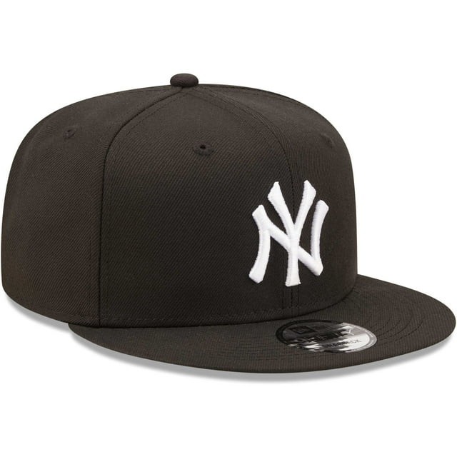Men's New Era Black New York Yankees Team 9FIFTY Snapback Hat - OSFA
